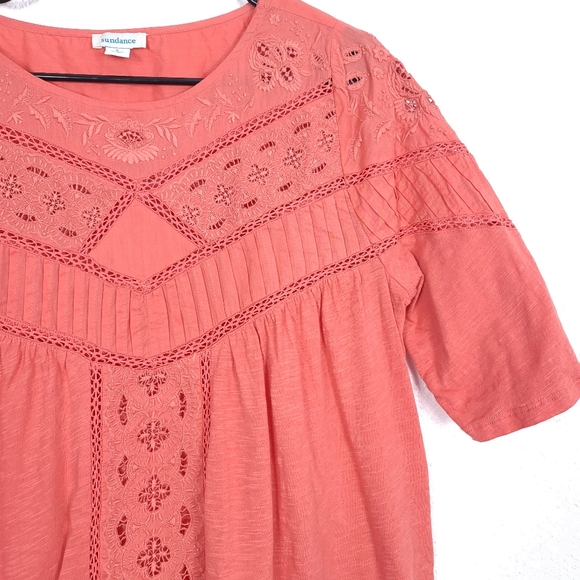 Beautiful Sundance Coral Blouse - Picture 4 of 12